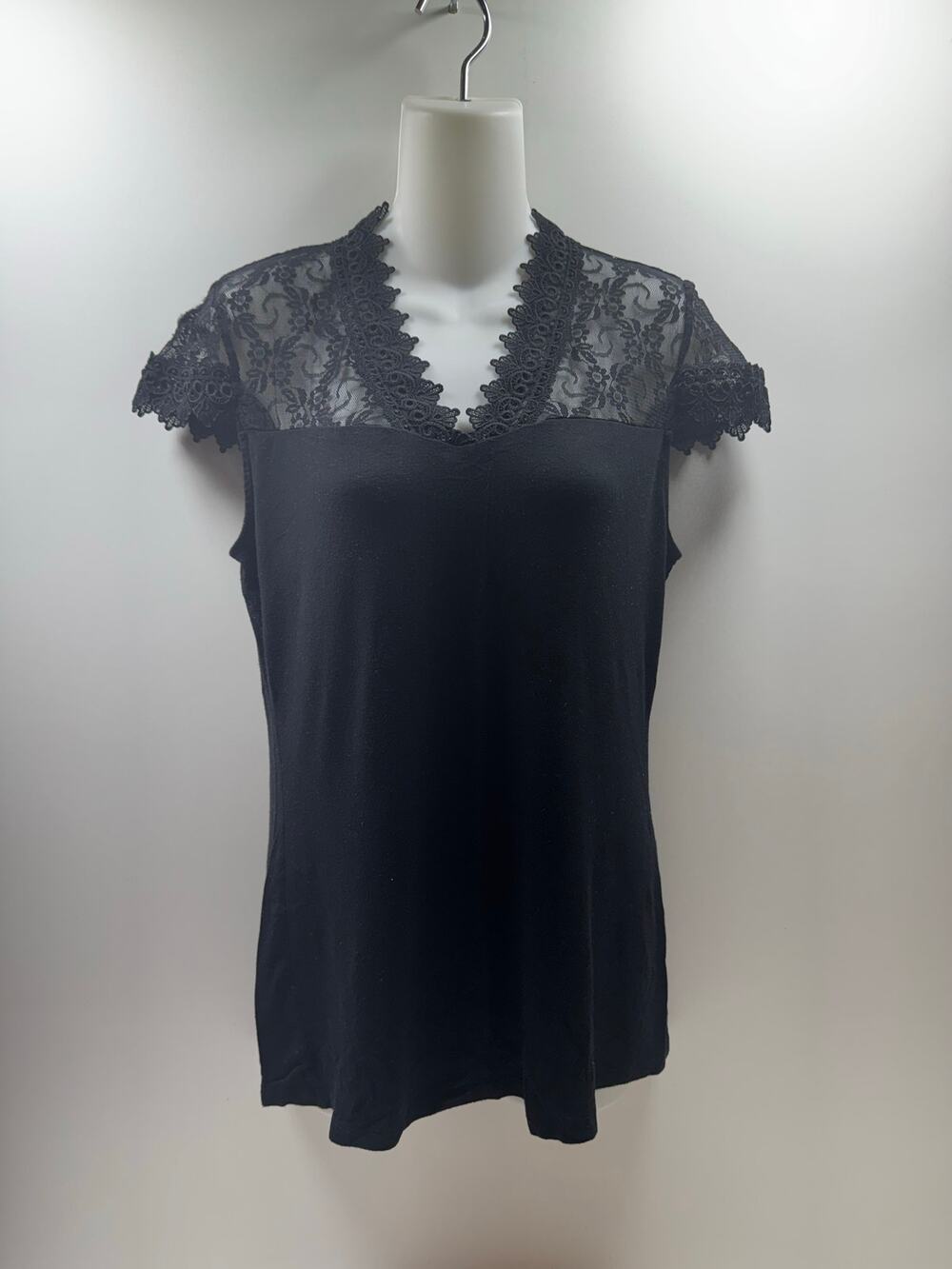 Women’s Victorian Steampunk Whimsigoth 90’s Black Top Sz M Fairy Grunge Witchy